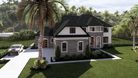 The Chanterelle house plan, exterior view 5